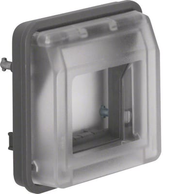 Hager Berker Systo W.1 Multimedia Adapter Grey - 18213500