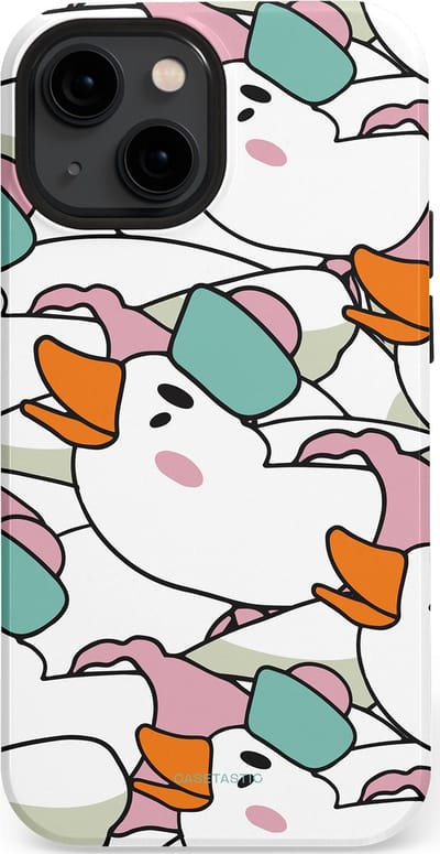 Casetastic Hoesje Geschikt voor Apple iPhone 13 Mini Magsafe - Stijlvolle Beschermende Duo-layer Case - Gansmatroos