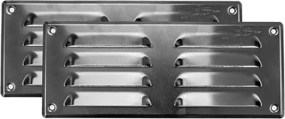 Aluminium Ventilatierooster 260 x 105 mm - 2 Stuks - Ventilatieoplossing voor Binnen en Buiten
