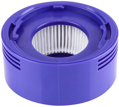 Accessoires geschikt voor de Dyson V7/V8 stofzuiger, waaronder 1 motorachterkap, 1 achterfilter, 1 geschikt voor filter en 1 klein borsteltje.