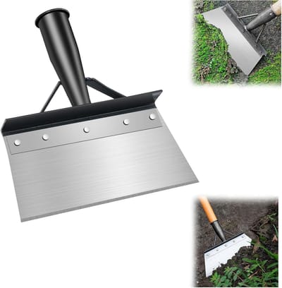 Tuinschep - Reinigingsschop voor Tuin - Roestvrijstaal - Onkruid en Mos Verwijderen - Multi-inzetbaar - Terras Gereedschap
