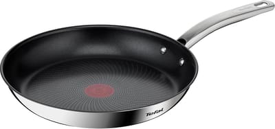 Braadpan Roestvrij Staal - Kookpan Kookgerei - Allround Koken - Gelijkmatige Warmte - 28 cm Diameter - Spiegel Polished