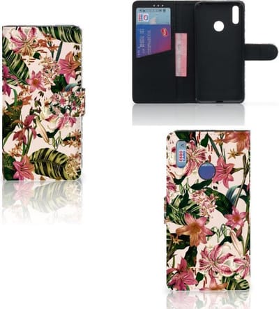 Huawei Y7 (2019) Hoesje Flowers