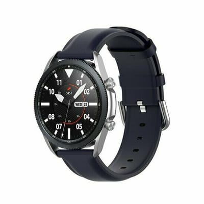 By Qubix - Classic leren bandje - Donkerblauw - Geschikt voor Xiaomi Redmi Watch 5 Active / Redmi Watch 5 Lite