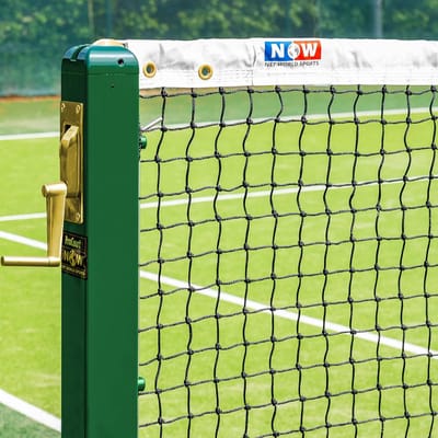 Tennis Net - Dubbel Net - Wedstrijd Kwaliteit - Gevlochten HDPE Touw - 3mm Dikte