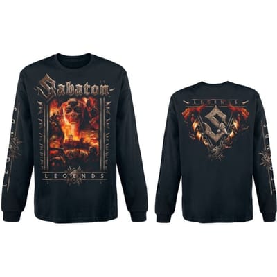 Sabaton Shirt met lange mouwen - Legends - L tot 4XL - voor Mannen - zwart