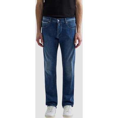 jeans straight fit man blauw medium