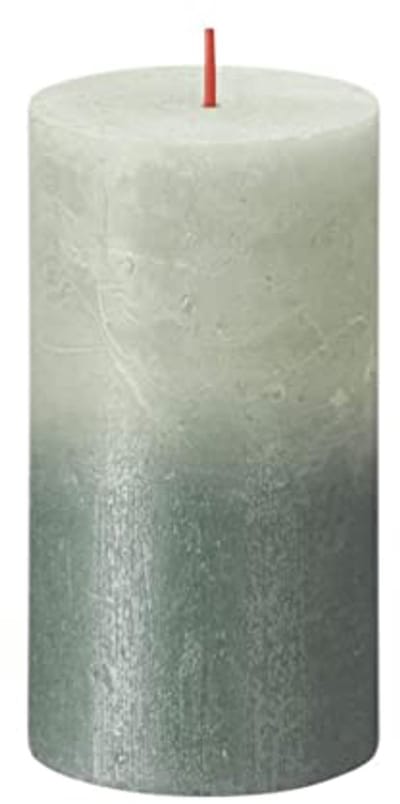 Rustieke kaars groen/blauw 130/68 - Duurzaam en sfeervol