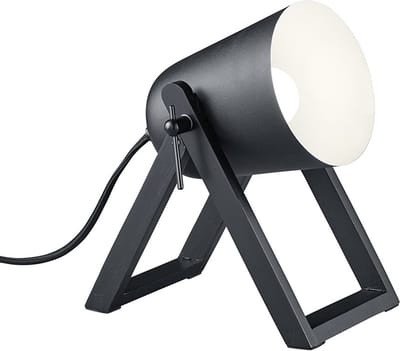 REALITY MARC - Tafellamp - Zwart mat - excl. 1x E27 4,9 W - Snoerschakelaar
