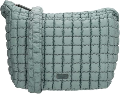 Beagles Valencia Schoudertas - Puffy Tas - Nylon - Verstelbare Schouderband - Ritsvak - Trendy - Crossbody - Blauwgroen