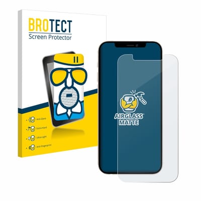 BROTECT - Screenprotector voor Apple iPhone 12 Pro - Folie Beschermfolie Beschermglas matte