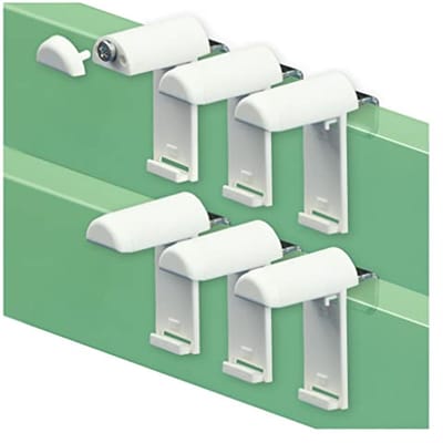 Klemhouder voor rolgordijnen zonder boren - 6 stuks met metalen beugel en optimale bevestiging