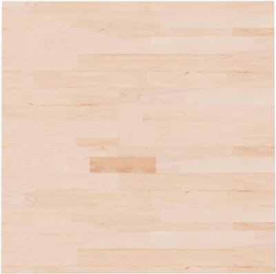 Tafelblad Massief Hout - Vervangende Plaat - Tafelblad Vernieuwen - Onbehandeld Eikenhout - 70x70x2.5 cm