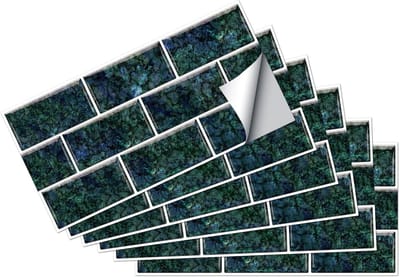 Dailygoods- Tegelstickers 12 Stuks - 30x15 cm - Muurdecoratie - Zelfklevend - Peel & Stick - Geschikt voor Keuken/Badkamer - Muursticker