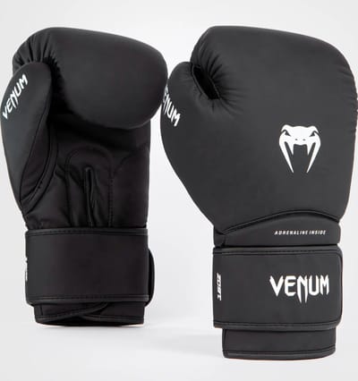 Venum Contender Serie - Bokshandschoenen - Synthetisch Leer - 10oz - Zwart/Wit