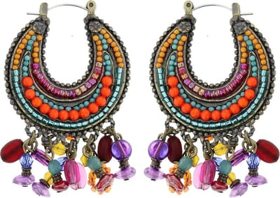 Behave - Oorhangers met kralen - Bohemian festivalstijl - Multicolor