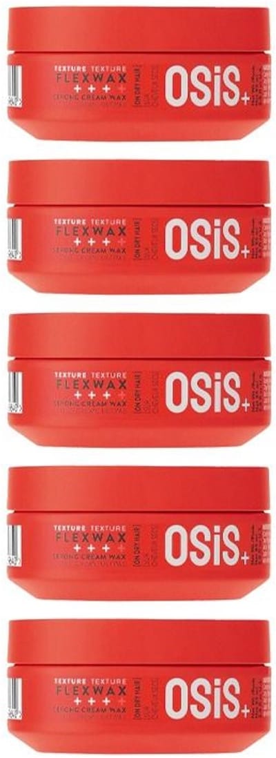 5x Schwarzkopf OSiS+ Flexwax Strong Cream Wax 85ml