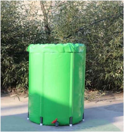 Regenwateropvangtank - Groene ton - Tuin besproeien - Opvouwbaar ontwerp - 160 liter - Groen