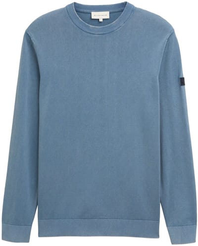 Tom Tailor - Katoenen trui - Maat XL - mystical blue
