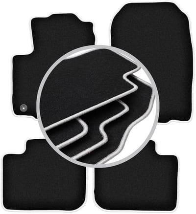 CARLUX-SILVER automatten voor: Mitsubishi Colt VI Z30 hatchback (2004-2008)