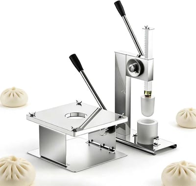 Broodjesmaker - Deegpers - Broodjes Maken - Verschillende Maten - 400-500 Per Uur - Zilver