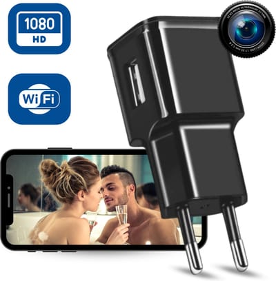 Spy Camera - Verborgen - Mini - Spionage - Geheime - Spion - Beveiliging - Wifi Met App - Inclusief 32GB Geheugenkaart - Adapter