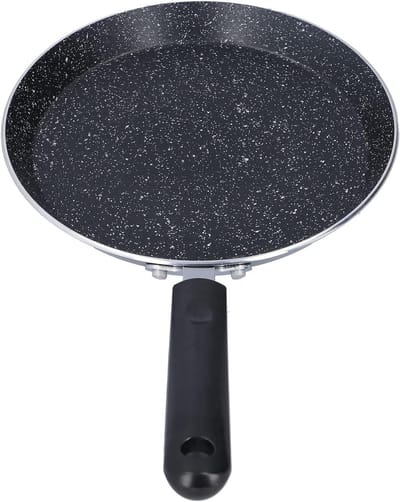 Koekenpan - Pannenkoekenpan - Kleine Gerechten Maken - Medische Steencoating - 18 cm - Zwart