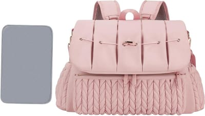 Luiertas - Baby tas Moeder tas - Baby verzorgen - Waterdicht polyester - 42x12x30 cm - Roze