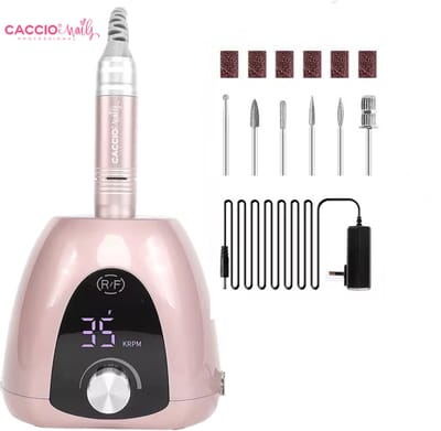 Elektrische Nagelvijl - Nagelfrees - Nagelvijl elektrische set - 35.000 RPM - Nagels - Sterke Motor - Lage Geluid - Lage Trillingen - LUXE - LED Beeldscherm - Inclusief 6 bitjes - Manicure/Pedicure Voeten en Handen - Hoge Kwaliteit - Professioneel