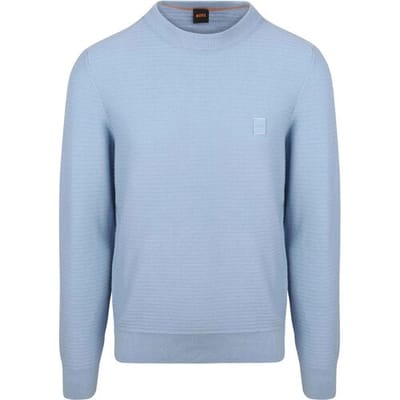 BOSS Trui Anion Blauw - Maat M - Heren - Pullovers