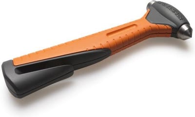 Lifehammer Plus - Veiligheidshamer met extra harde dubbele hamerkop - Noodhamer met geïntegreerde gordelsnijder - Safety Hammer breekt zij- en achterruit