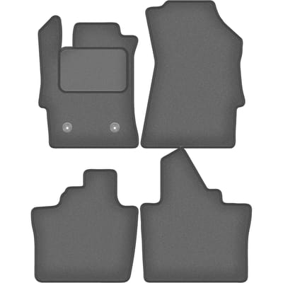 Wielganizator WLG-CARLUX-GRAFIET - Velours Automatten - Grafiet - Passend voor Renault Espace VI SUV (2023-)