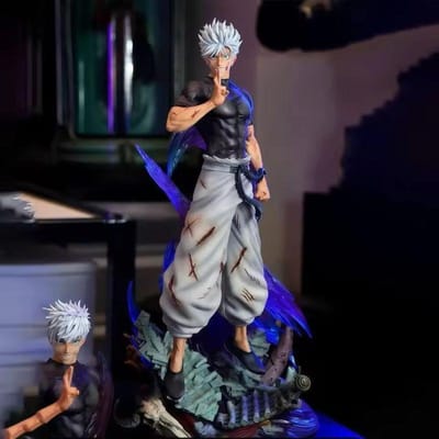 Nieuwste Gojo Satoru Figuur Jujutsu Kaisen Actiefiguren PVC Pop Hoge Superieure Kwaliteit Versie Standbeeld Model Verzameling Kamer Decoratie Bureau Speelgoed gray