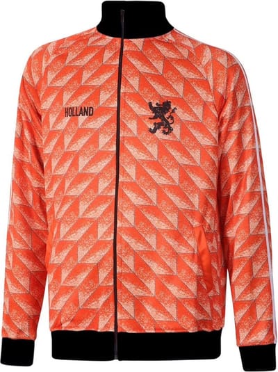 EK 88 Trainingsjack 1988 - Eigen Naam - Oranje - Kind en Volwassenen-128