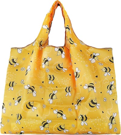 Grote Vouwbare Tas 50 x 66 cm, Herbruikbare Winkeltas, Lichtgewicht Handtas, Sneldrogend en Scheurvast voor Winkelen, Reizen en Uitjes, Ideaal voor Dagelijkse Gebruik