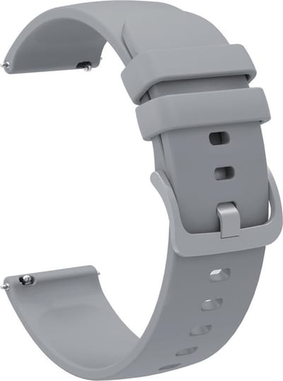 Siliconen bandje - geschikt voor Garmin Venu (2 Plus) / Venu SQ (2) / Vivomove (Style - Sport) / Vivoactive 3 / 5 / 6 / Forerunner 55 / 165 / 245 / 645 / 570 - 42mm - grijs
