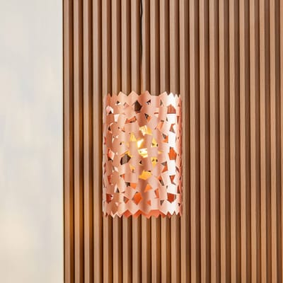 Lucande - hanglamp - 1licht - IJzer - H: 37.5 cm - E27 - koper