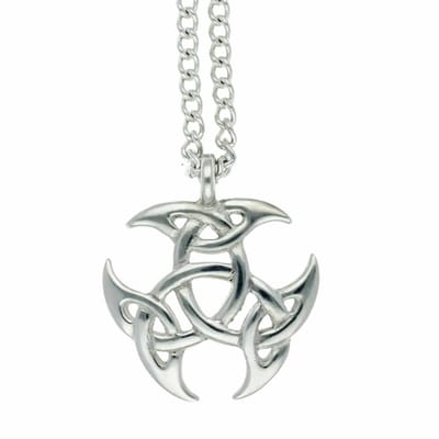 Tinnen “Tribal” klaverblad – hanger(PN2109)