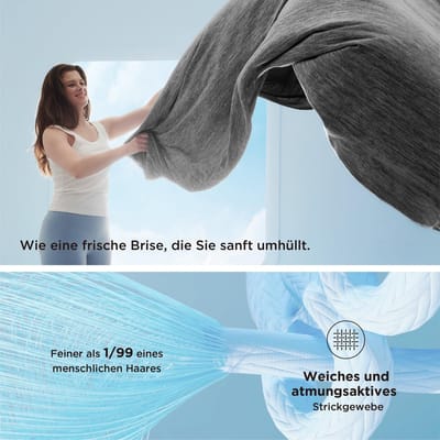 Koeldeken voor de Zomer 150X200cm - Zomerdeken Lichte Koelvezels Arc-chill Q-Max>0.4, Koel Deken Zelfkoelend voor Warmslapers Nachtzweten, Bankdeken Reisdeken, Donkergrijs