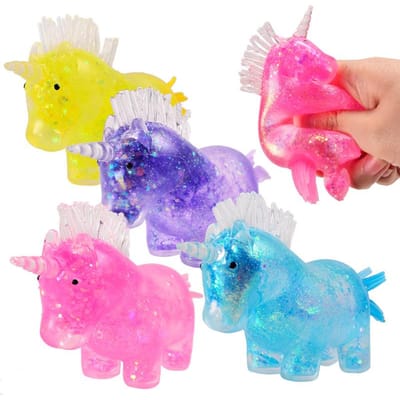 Maltose Licorne Balles Anti-Stress Jouet Jouets à Presser Soulagement du Stress Fidget Squishy Kawaii Balle Anti-Stress pour Adultes Enfants Jouets de Soulagement yellow