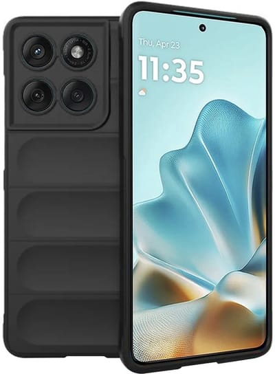 Hoesje geschikt voor Motorola Edge 60 / Edge 60 Fusion - Techsuit Magic Shield Silicone Back Cover - Zwart