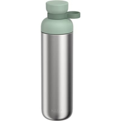 Mepal Waterfles roestvrij staal Vita - 900 ml - 2 openingen voor extra drinkgemak - Drinkfles RVS - Nordic sage