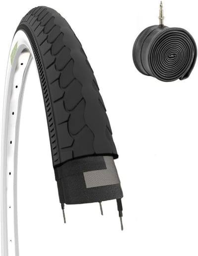 Hoge Kwaliteit Fietsband 26 x 1 3/8 inch (37-590) Wit voor Stadsfiets