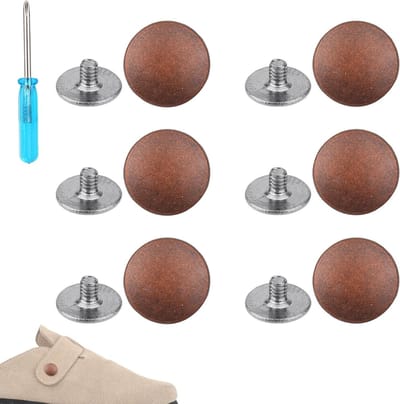 Vervangende Klinknagels - Schoenonderdelen - Schoenen Repareren - Eenvoudige Installatie - 6 Stuks - Brons