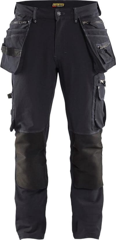 Blaklader Werkbroek met 4-weg stretch X1900 1998-1644 - Donkergrijs/Zwart - C146