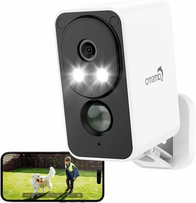Bewakingscamera Buiten - Draadloze Camera - Huis Beveiligen - Gekleurd Nachtzicht - 2K Resolutie - Wit