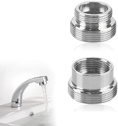 Dailygoods - 2 Stuks Kraanadapters 16 mm naar 22 mm en 22 mm naar 16 mm