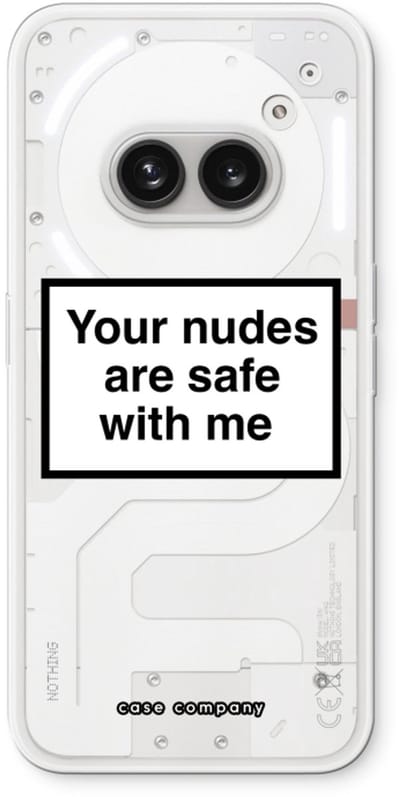 Case Company® - Hoesje geschikt voor Nothing Phone (2a) hoesje - Safe with me - Soft Cover Telefoonhoesje - Bescherming aan alle Kanten en Schermrand