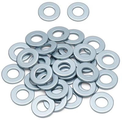Verzinkte Sluitringen M6 DIN125 A-vorm - Carrosserieringen van staal (100 stuks)