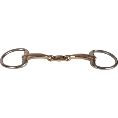 Dubbele scharnierende olijfbit voor paard van koper Velari 14mm 12,5cm